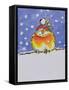 Christmas Robin-Diane Matthes-Framed Stretched Canvas