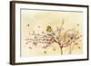 Christmas Robin-Lauren Wan-Framed Giclee Print