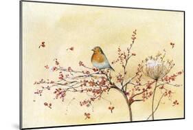 Christmas Robin-Lauren Wan-Mounted Giclee Print