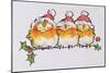 Christmas Robins-Diane Matthes-Mounted Giclee Print