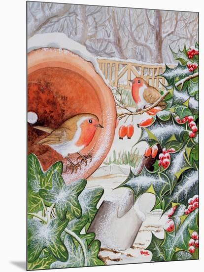 Christmas Robins-Tony Todd-Mounted Giclee Print