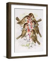 Christmas Robins-Stanley Cooke-Framed Giclee Print