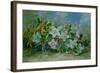 Christmas Roses and Holly-Albert Williams-Framed Giclee Print