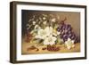 Christmas Roses with Mistletoe-Emma Walter-Framed Giclee Print