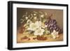 Christmas Roses with Mistletoe-Emma Walter-Framed Giclee Print