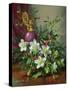 Christmas Roses-Albert Williams-Stretched Canvas