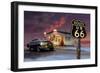 Christmas Route 66-Chris Consani-Framed Premium Giclee Print