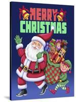 Christmas Santa Elf-Kimura Designs-Stretched Canvas