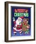 Christmas Santa Elf-Kimura Designs-Framed Premium Giclee Print