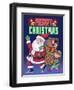 Christmas Santa Elf-Kimura Designs-Framed Premium Giclee Print