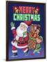 Christmas Santa Elf-Kimura Designs-Framed Premium Giclee Print