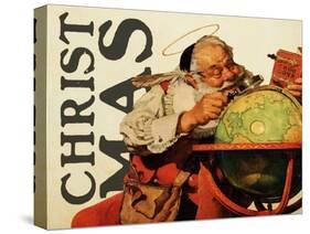 Christmas Santa's Globe-null-Stretched Canvas