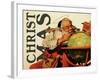 Christmas Santa's Globe-null-Framed Giclee Print