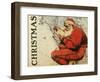 Christmas Santa's Map-null-Framed Giclee Print