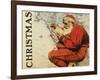 Christmas Santa's Map-null-Framed Giclee Print