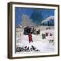 Christmas Scene-English School-Framed Giclee Print