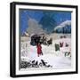 Christmas Scene-English School-Framed Giclee Print