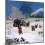 Christmas Scene-English School-Mounted Giclee Print