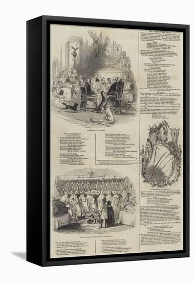 Christmas Scenes-Alfred Crowquill-Framed Stretched Canvas