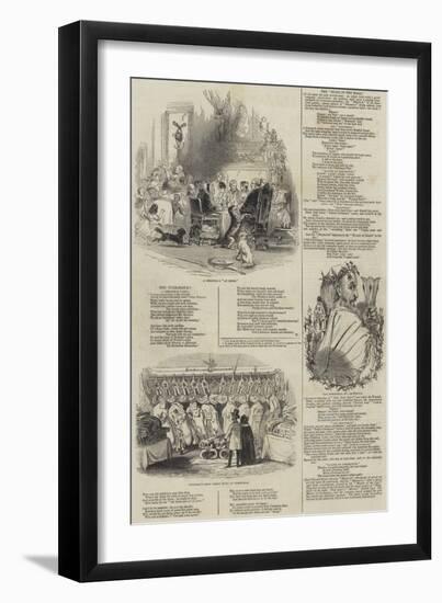 Christmas Scenes-Alfred Crowquill-Framed Giclee Print