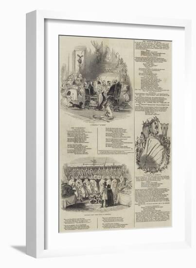 Christmas Scenes-Alfred Crowquill-Framed Giclee Print