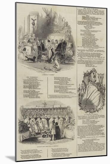 Christmas Scenes-Alfred Crowquill-Mounted Giclee Print