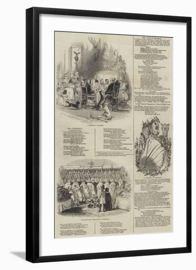 Christmas Scenes-Alfred Crowquill-Framed Giclee Print