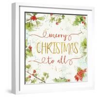 Christmas Sentiments IV-Katie Pertiet-Framed Art Print