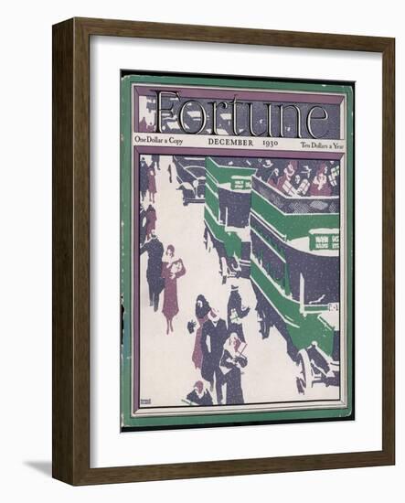 Christmas Shopping in the Snow-Ronald Mcleod-Framed Art Print