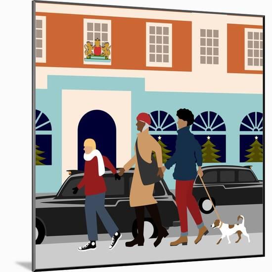 Christmas Shopping-Claire Huntley-Mounted Giclee Print