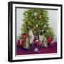 Christmas Siamese Cats-Janet Pidoux-Framed Giclee Print