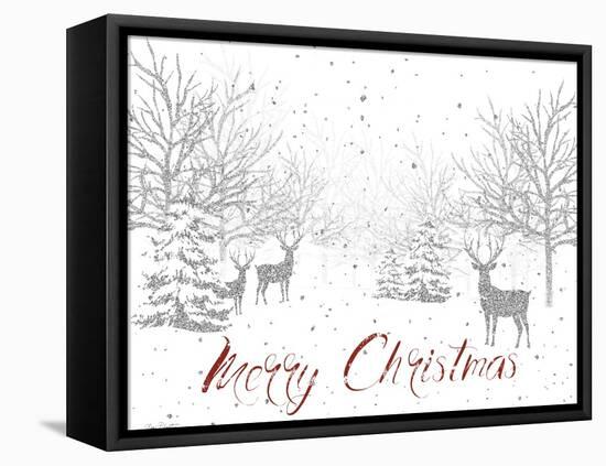 Christmas Silver 1-Jean Plout-Framed Stretched Canvas