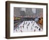 Christmas Skating, Rockerfeller Ice Rink, New York, 2017-Andrew Macara-Framed Premium Giclee Print