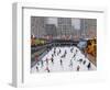 Christmas Skating, Rockerfeller Ice Rink, New York, 2017-Andrew Macara-Framed Premium Giclee Print