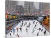 Christmas Skating, Rockerfeller Ice Rink, New York, 2017-Andrew Macara-Stretched Canvas