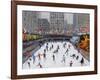 Christmas Skating, Rockerfeller Ice Rink, New York, 2017-Andrew Macara-Framed Giclee Print