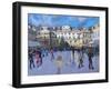 Christmas skating, Somerset House-Andrew Macara-Framed Giclee Print