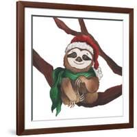 Christmas Sloth I-Elizabeth Medley-Framed Art Print