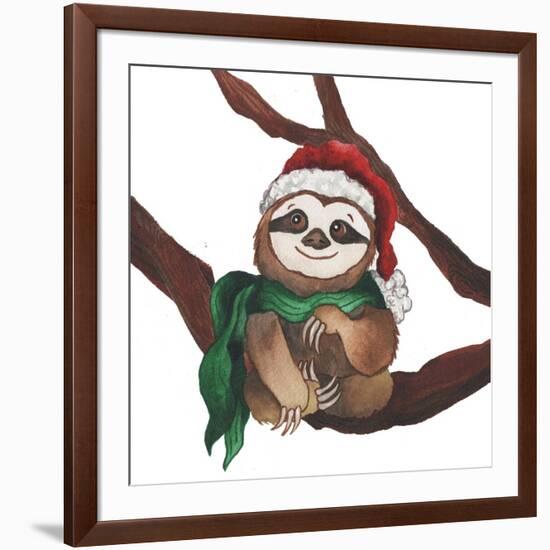 Christmas Sloth I-Elizabeth Medley-Framed Art Print