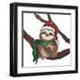 Christmas Sloth I-Elizabeth Medley-Framed Art Print