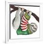 Christmas Sloth II-Elizabeth Medley-Framed Art Print