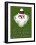 Christmas Snowflake Santa-Cyndi Lou-Framed Giclee Print
