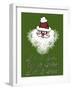 Christmas Snowflake Santa-Cyndi Lou-Framed Giclee Print