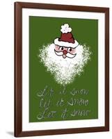 Christmas Snowflake Santa-Cyndi Lou-Framed Giclee Print