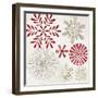 Christmas Snowflakes-PI Studio-Framed Premium Giclee Print