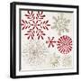 Christmas Snowflakes-PI Studio-Framed Premium Giclee Print