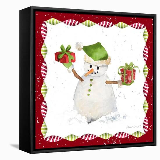 Christmas Snowman I-Lanie Loreth-Framed Stretched Canvas