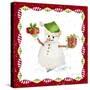 Christmas Snowman I-Lanie Loreth-Stretched Canvas