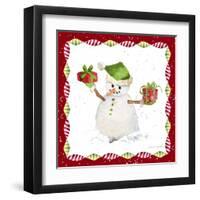 Christmas Snowman I-Lanie Loreth-Framed Art Print