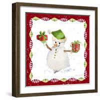 Christmas Snowman I-Lanie Loreth-Framed Art Print